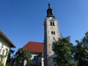 1-6スロベニア　ブレッド湖　聖母被昇天教会